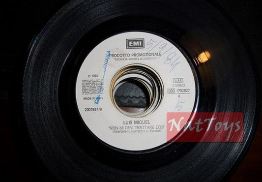 JUKE BOX 45 RPM Luis Miguel Tu n'es pas obligé de me traiter comme ça /Joe Cocker Homme civilisé