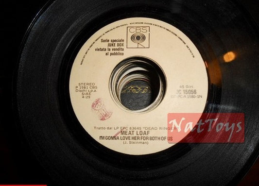 JUKE BOX 45 RPM Meat Loaf Je vais l'aimer/Art Garfunkel Un cœur à New York