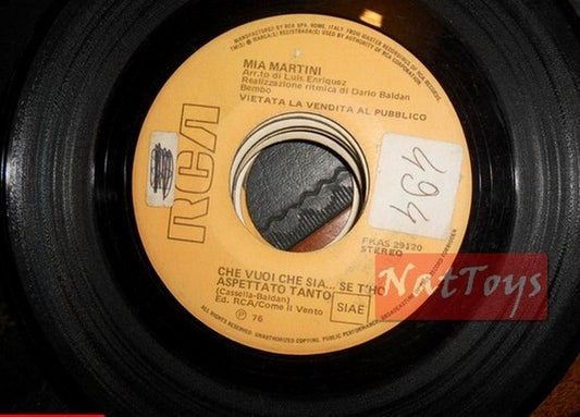 JUKE BOX 45 GIRI Mia Martini Che vuoi che sia../Il Guardiano del Faro  PROMO