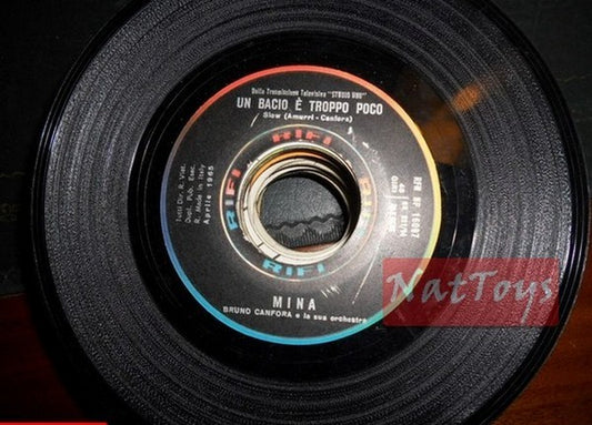 JUKE BOX 45 GIRI Mina Un Bacio Š troppo poco/Soli (Italy 1965) - EX PROMO