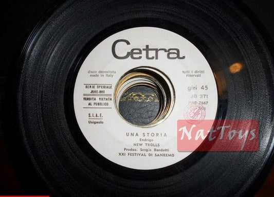 JUKE BOX 45 RPM New Trolls Une histoire/Sergio Endrigo Une histoire 1971 EX PROMO