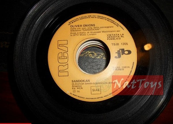 JUKE BOX 45 TR/MIN Oliver Onions Sandokan/Stelvio Cipriani Où est Anna ? PROMO 1976