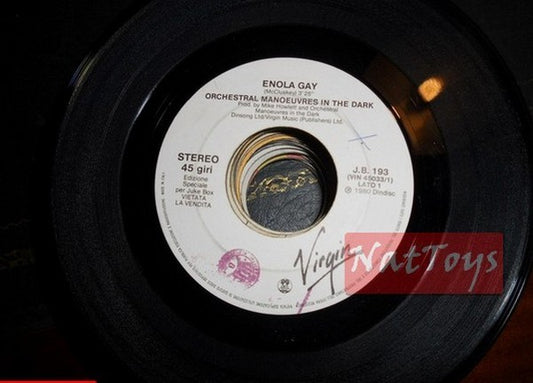 JUKE BOX 45 RPM Orch Manœuvres dans le noir Enola Gay/Sally Oldfield Mandala EX