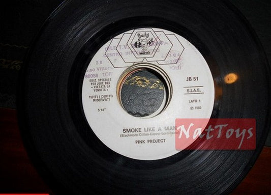JUKE BOX 45 RPM Pink Project Smoke like a man/Bizzy &amp; Co. Tentez votre chance PROMO