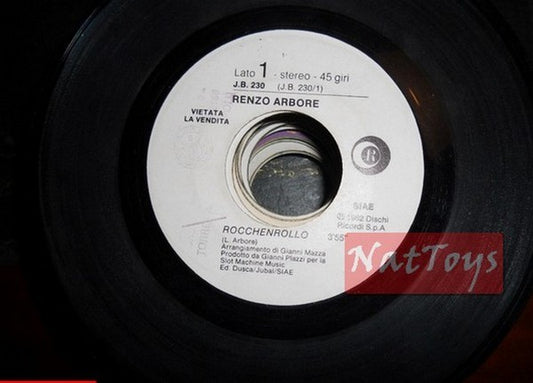 JUKE BOX 45 RPM Renzo Arbore Rocchenrollo/L.Washington Marcher dans le parc 1982