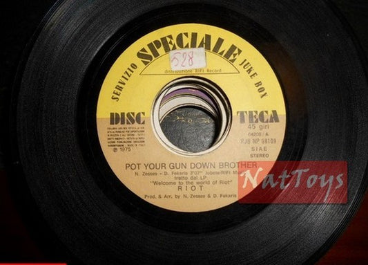 JUKE BOX 45 RPM Riot Pot ton arme vers le bas frère/The Platters Ma prière PROMO