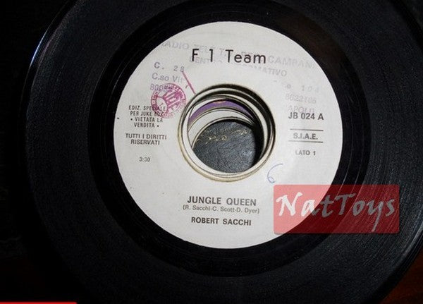 JUKE BOX 45 GIRI Robert Sacchi Jungle queen/Valery Allington Stop (Italy) PROMO