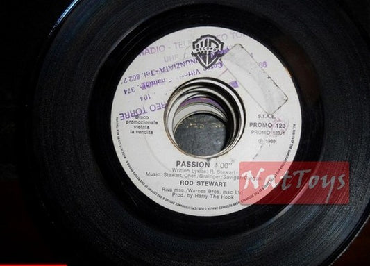 JUKE BOX 45 RPM Rod Stewart Passion/Better Off Dead (Italie 1980 PROMO) - VG