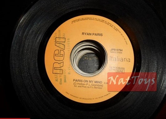 JUKE BOX 45 RPM Ryan Paris Paris dans mon esprit/Pat Benatar Nous appartenons 1984 PROMO