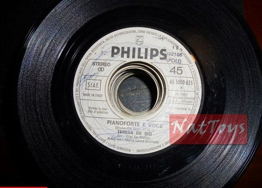 JUKE BOX 45 RPM Teresa De Sio Piano and voice/Neue-Heimat Aloahee 1982 PROMO