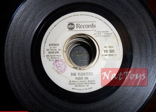 JUKE BOX 45 RPM The Floaters Float on/Kathleen Del Casino Dance down 1977 PROMO