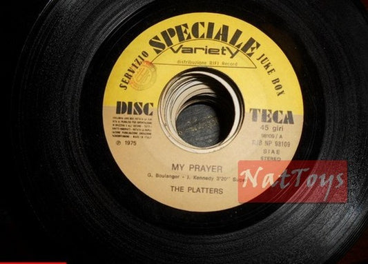 JUKE BOX 45 RPM The Platters My prayer/Riot Pot your gun down brother EX PROMO
