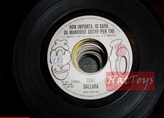 JUKE BOX 45 RPM Tony Dallara It doesn't matter/Maria Luisa don't give yourself to him EX PROMO