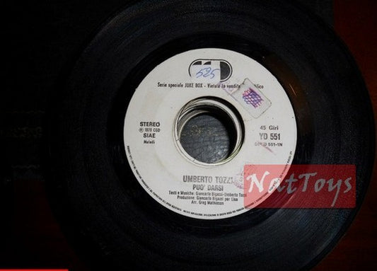 JUKE BOX 45 RPM Umberto Tozzi Pu• darsi/Alleluia se (Italy 1979, CGD) PROMO