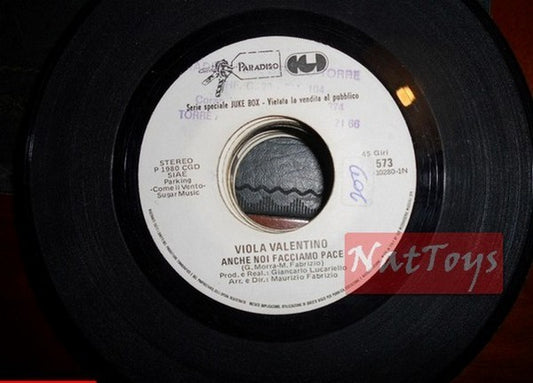 JUKE BOX 45 RPM Viola Valentino We too make peace/R. Sheets I love you for•