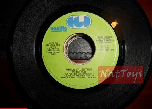 JUKE BOX 45 RPM Viola Valentino Southward/Umberto Tozzi Hurrah 1984 PROMO
