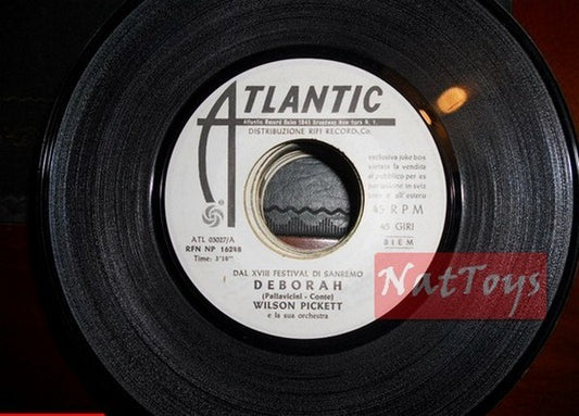 JUKE BOX 45 RPM Wilson Pickett Deborah/Iva Zanicchi To live 1968 PROMO