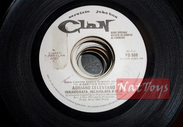 JUKEBOX 45 Adriano Celentano Amoureux, énervé pour la vie/Si ce n'est pas l'amour 1980