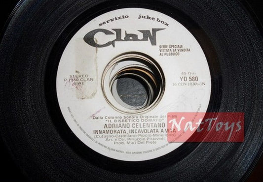 JUKEBOX 45 Adriano Celentano Innamorata incavolata a vita/Se non Š amore 1980