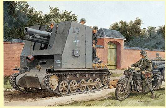 KIT DA MONTARE IN SCALA COMPATIBILE CON 15CM S.IG.33(SF) AUF PZ.KPFW.I.AUSF.B KIT 1:35 DRAGON D6259