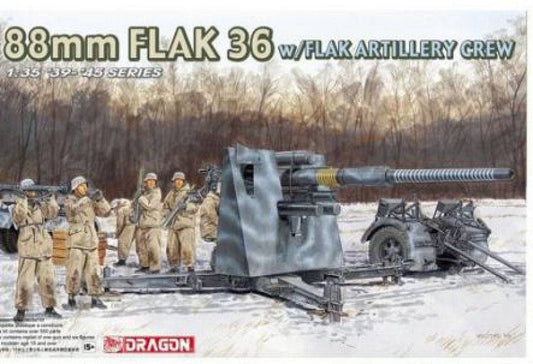 SCALE ASSEMBLY KIT COMPATIBLE WITH 88 MM FLAK ART.CREW KIT DRAGON D6260