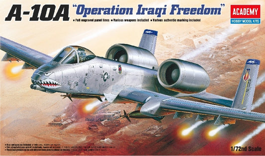 KIT D'ASSEMBLAGE À L'ÉCHELLE COMPATIBLE AVEC L'OPÉRATION A-10A KIT DE LIBERTÉ IRAQUIENNE 1:72 ACADEMY ACD12402