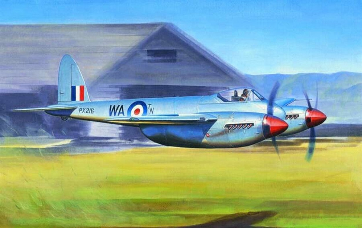 KIT DE MONTAGE À L'ÉCHELLE COMPATIBLE AVEC LE KIT D'AVION DE HAVILLAND HORNETF.1 1:48 TRUMPETER TP2893