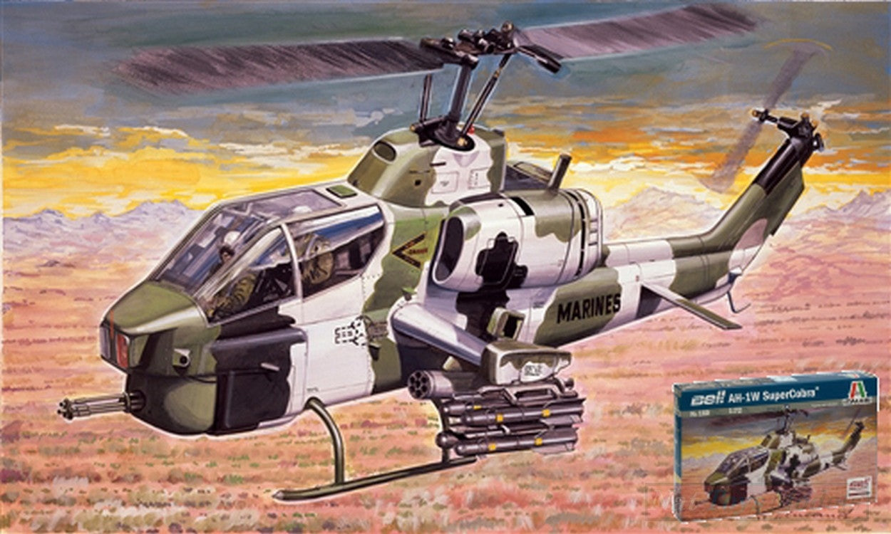 KIT DA MONTARE IN SCALA COMPATIBILE CON AH 1 W SUPER COBRA KIT 1:72 ITALERI IT0160