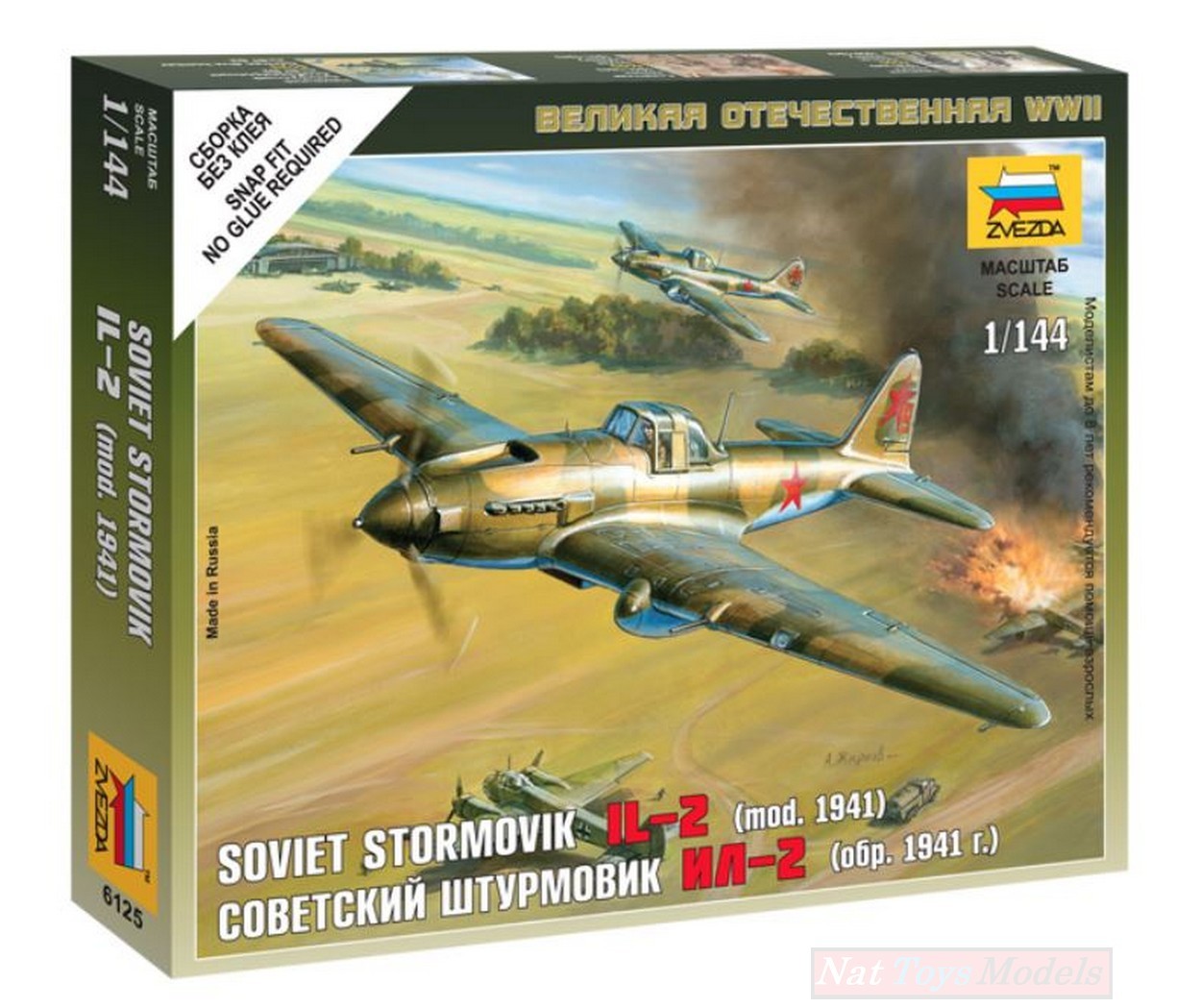 KIT DE MONTAGE À L'ÉCHELLE COMPATIBLE AVEC LE KIT AVION IL-2 1:144 ZVEZDA Z6125