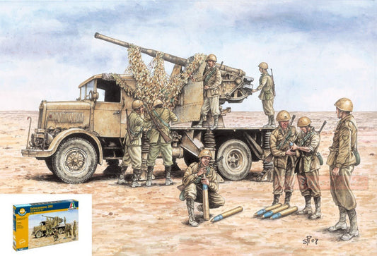 KIT TO BE ASSEMBLED IN SCALE COMPATIBLE WITH R 03 W/90 TRUCK KIT 1:72 ITALERI IT7508