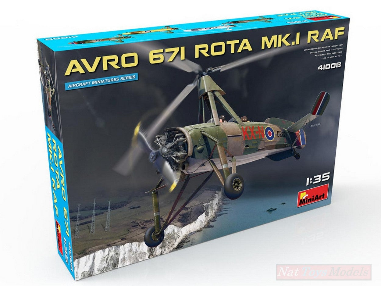 KIT DE MONTAGE À L'ÉCHELLE COMPATIBLE AVEC AVRO 671 ROTA Mk.I RAF KIT 1:35 MINIART MIN41008