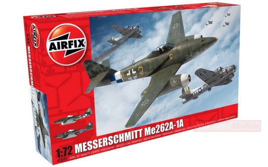 KIT DE MONTAGE À L'ÉCHELLE COMPATIBLE AVEC AX3088 MESSERSCHMITT ME262A-1A KIT 1:72 AIRFIX AX3088