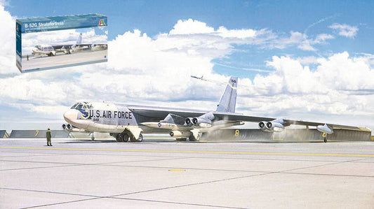 KIT DE MONTAGE À L'ÉCHELLE COMPATIBLE AVEC B-52G EARLY AVEC KIT CHIEN CHIEN 1:72 ITALERI IT1451