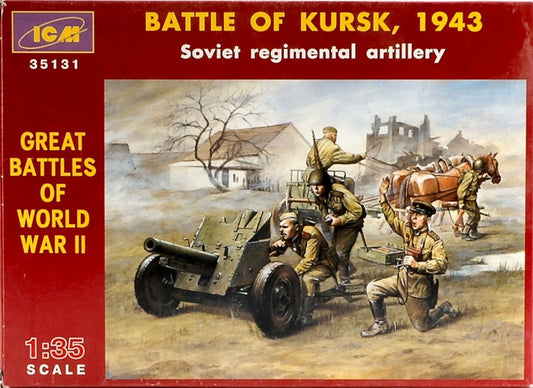 SCALE ASSEMBLY KIT COMPATIBLE WITH BATTLE OF KURSK SOVIET FIGURE 1:35 ICM ICM35131
