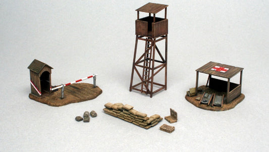 KIT DE MONTAGE À L'ÉCHELLE COMPATIBLE AVEC LE KIT DE BÂTIMENTS DE CHAMP DE BATAILLE 1:72 ITALERI IT6130