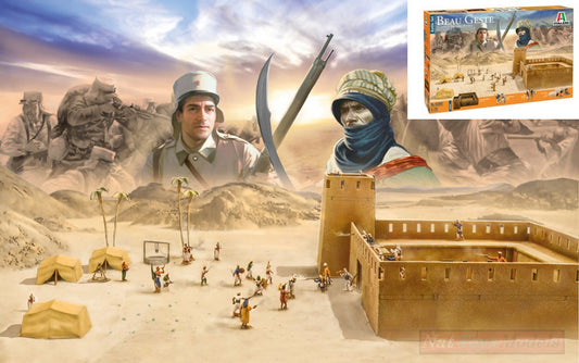 KIT À ASSEMBLER À L'ÉCHELLE COMPATIBLE AVEC LE KIT BEAU GESTE TOUAREG REVOLT 1:72 ITALERI IT6183