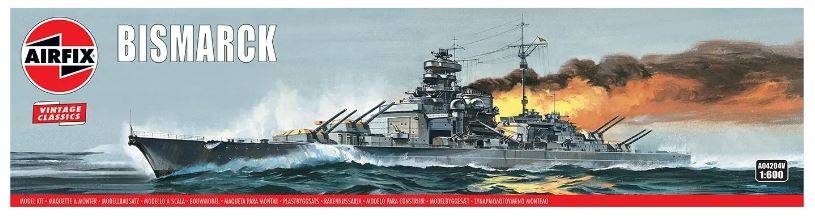 KIT DA MONTARE IN SCALA COMPATIBILE CON BISMARCK KIT 1:600 AIRFIX A04204V MODEL