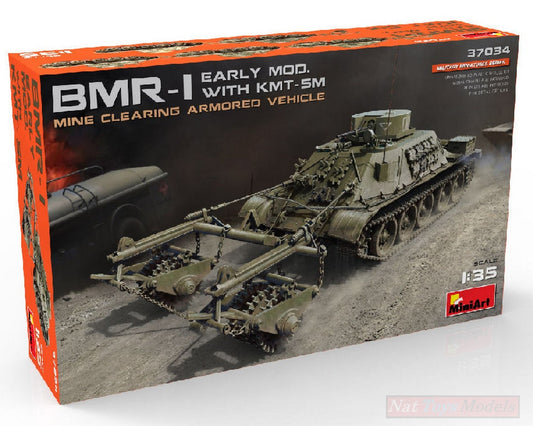 KIT DA MONTARE IN SCALA COMPATIBILE CON BMR-1 EARLY MOD.WITH KMT-5M KIT 1:35 MINIART MIN37034