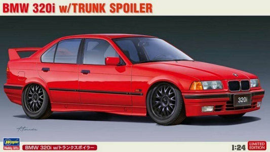 KIT DA MONTARE IN SCALA COMPATIBILE CON BMW 320i W/TRUNK SPOILER KIT 1:24 HASEGAWA HA20592