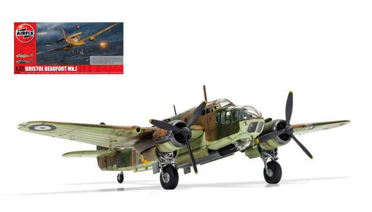 KIT DE MONTAGE À L'ÉCHELLE COMPATIBLE AVEC LE KIT BRISTOL BEAUFORT MK1 1:72 AIRFIX A04021