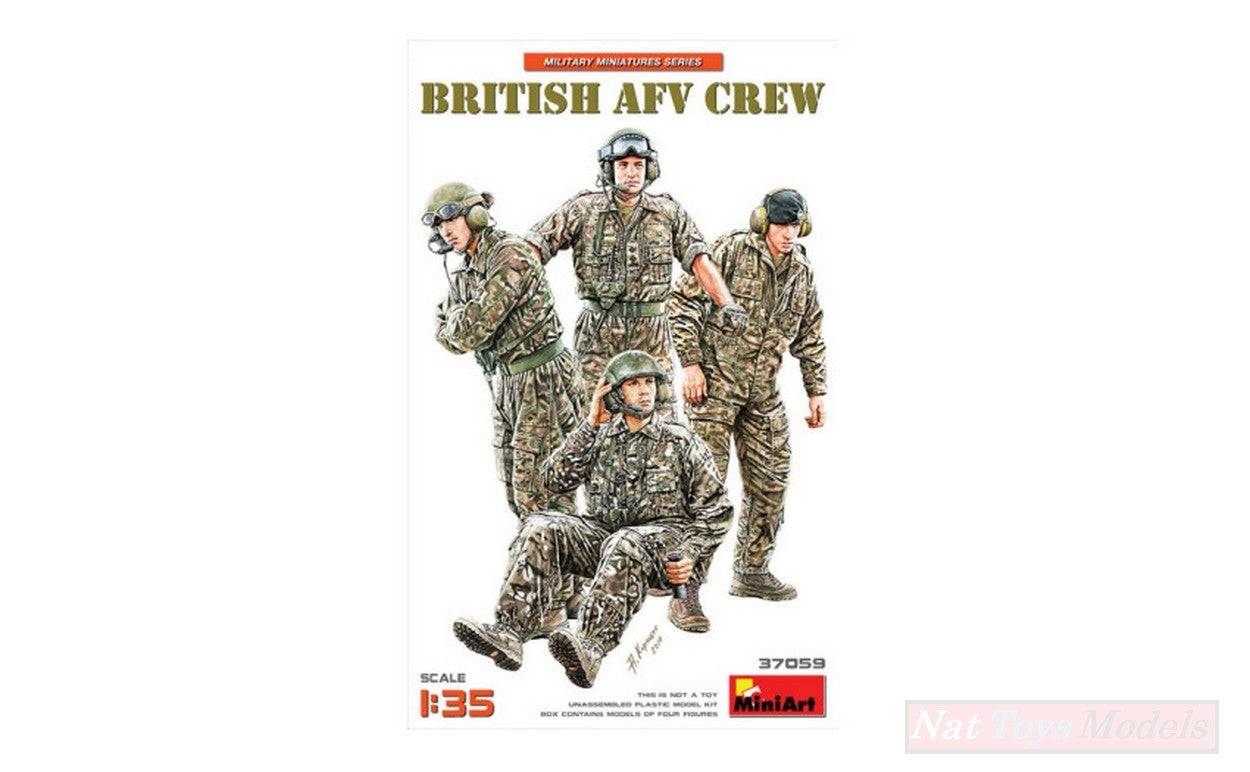 SCALE ASSEMBLY KIT COMPATIBLE WITH BRITISH AFV CREW KIT 1:35 MINIART MIN37059