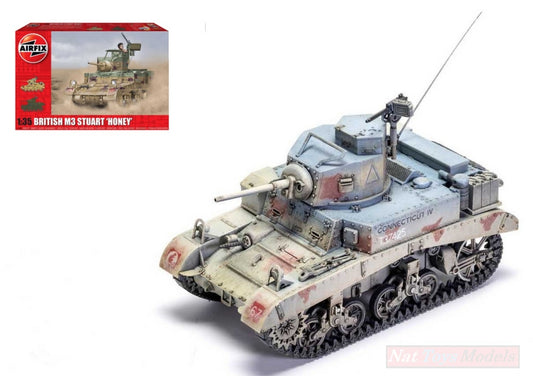 KIT DE MONTAGE À L'ÉCHELLE COMPATIBLE AVEC LE KIT MIEL BRITANNIQUE M3 STUART 1:35 AIRFIX A1358
