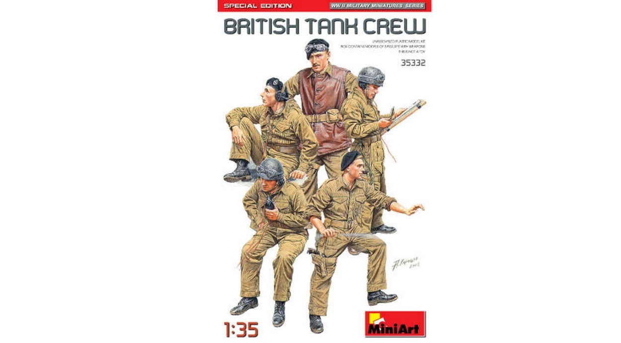 KIT DA MONTARE IN SCALA COMPATIBILE CON BRITISH TANK CREW SPECIAL EDITION KIT 1:35 MINIART MIN35332