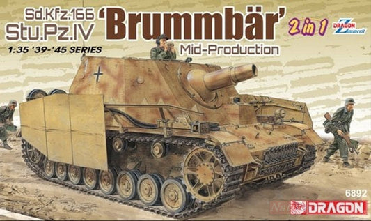 KIT DA MONTARE IN SCALA COMPATIBILE CON BRUMMBAR MID-PRODUCTION 2 in 1 KIT 1:35 DRAGON D6892