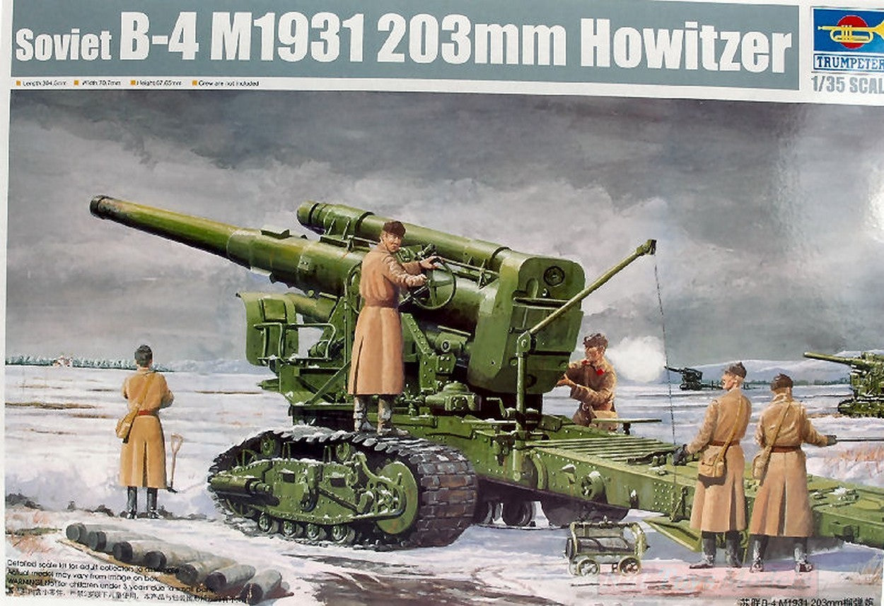 KIT DE MONTAGE À L'ÉCHELLE COMPATIBLE AVEC LE KIT RUSSE B 4 CANNON 1:35 TRUMPETER TP2307
