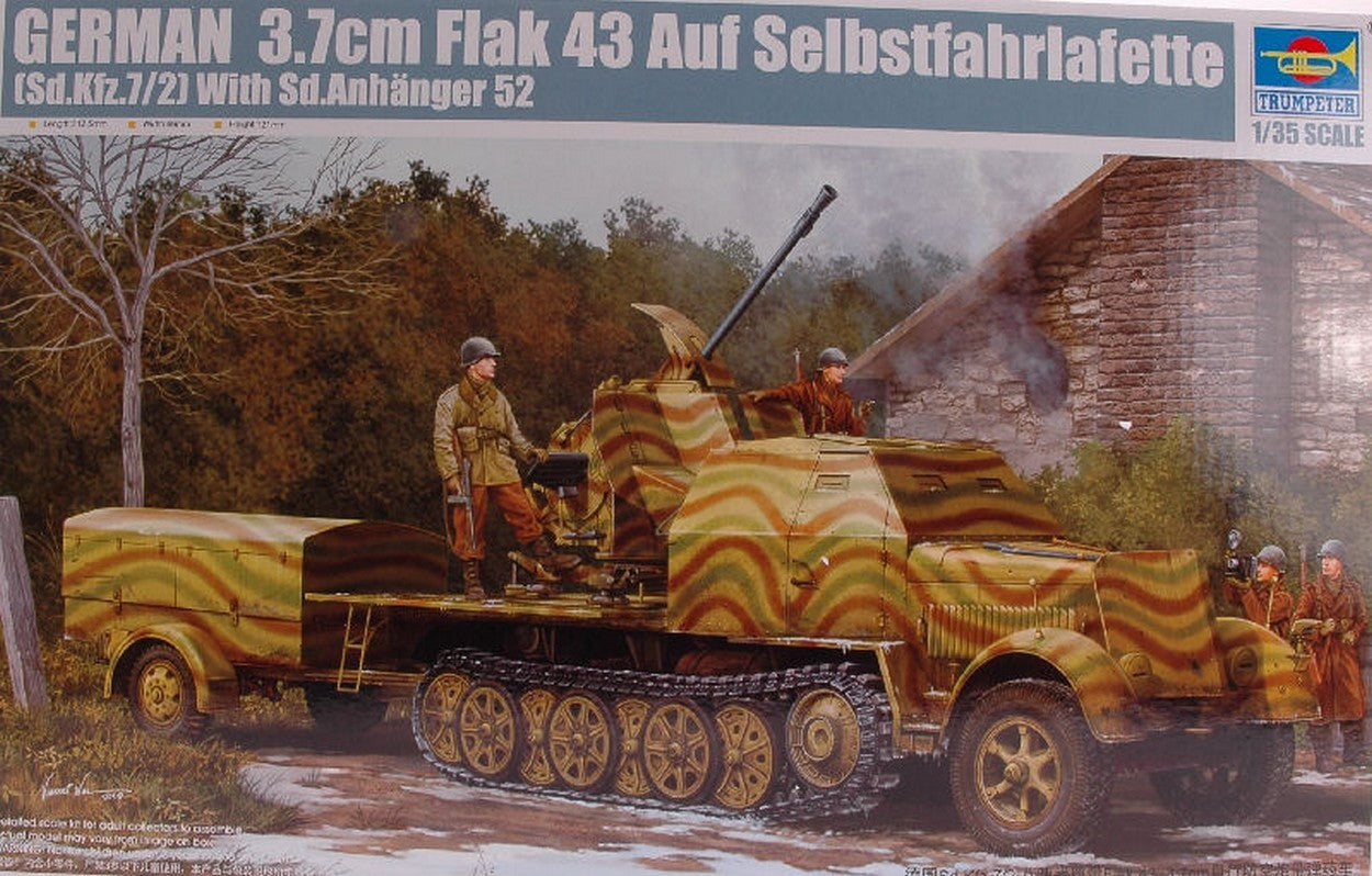 KIT DE MONTAGE À L'ÉCHELLE COMPATIBLE AVEC LE RÉSERVOIR FLAK ALLEMAND 3.7 1:35 TRUMPETER TP1527