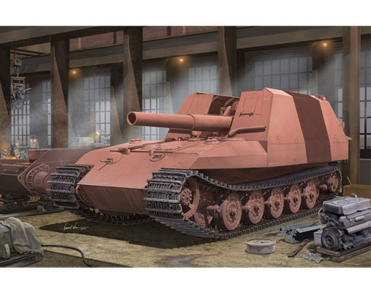 KIT DE MONTAGE À L'ÉCHELLE COMPATIBLE AVEC LE KIT GESCHUTZWAGEN TIGER 1:35 TRUMPETER TP1540