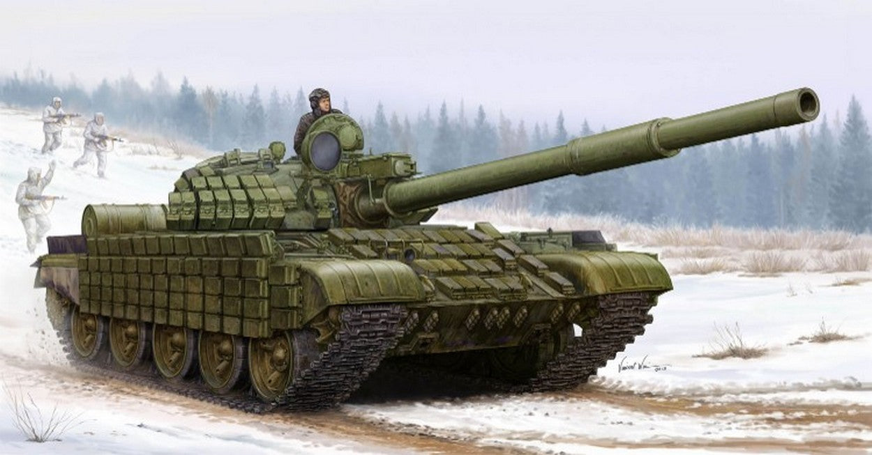 KIT DA MONTARE IN SCALA COMPATIBILE CON CARRO RUSSIAN T-62 1962 KIT 1:35 TRUMPETER TP1555
