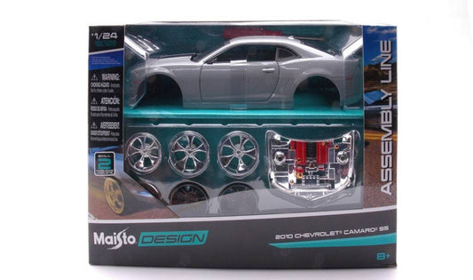 KIT DA MONTARE IN SCALA COMPATIBILE CON CHEVROLET CAMARO SS 2010 GREY KIT 1:24 MAISTO MI39361G