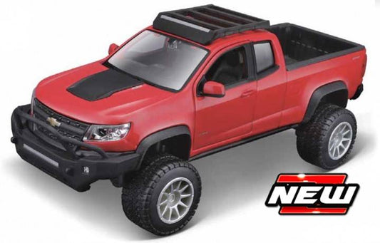 KIT DA MONTARE IN SCALA COMPATIBILE CON CHEVROLET COLORADO ZR2 2017 RED KIT 1:24 MAISTO MI39309